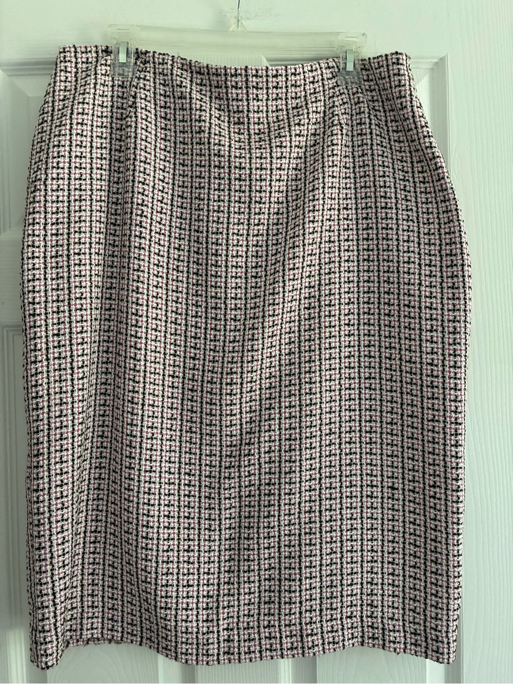 JSC Pink and Black Tweed Skirt Suit Set Size 14 - Picture 7 of 9